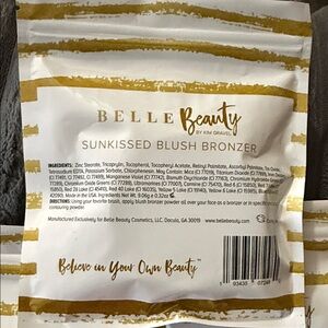 LOT OF 3. Belle by Kim Gravel Sunkissed Blush Bronzer - Golden
